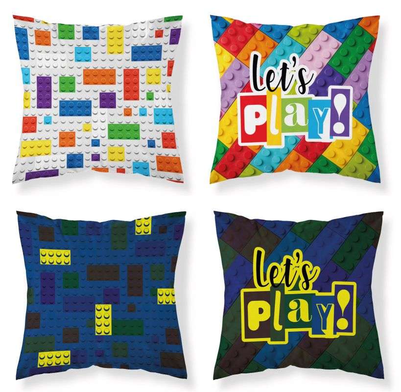 Povlak na polštářek Kostky play svítící 40x40