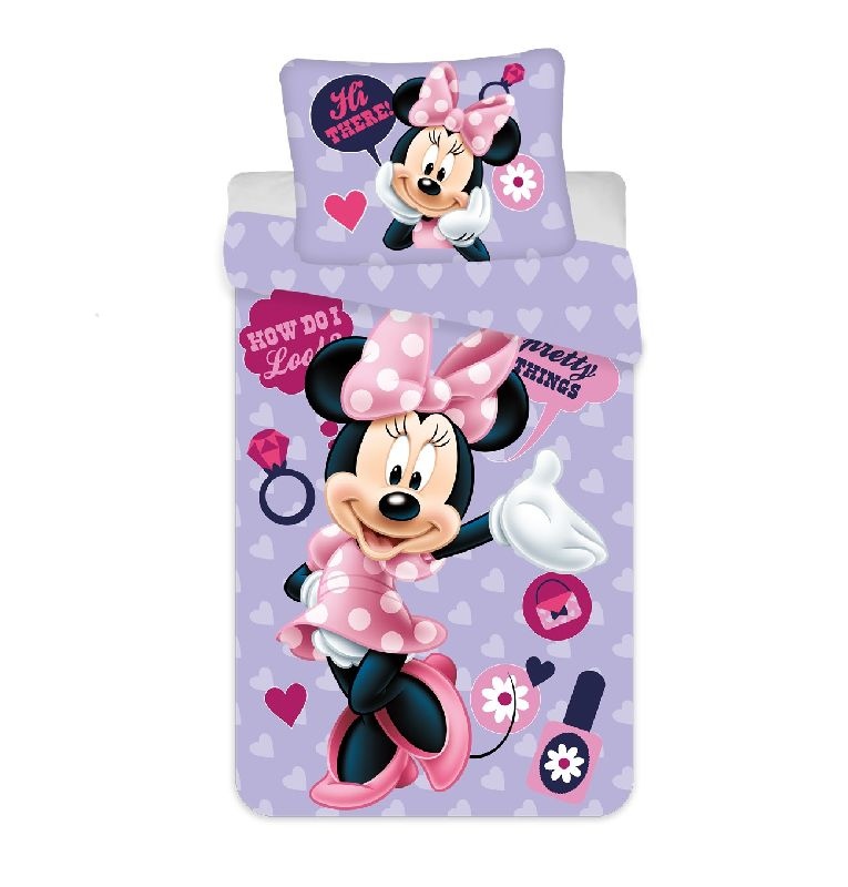 Povlečení Minnie Purple 03 micro 140/200, 70/90