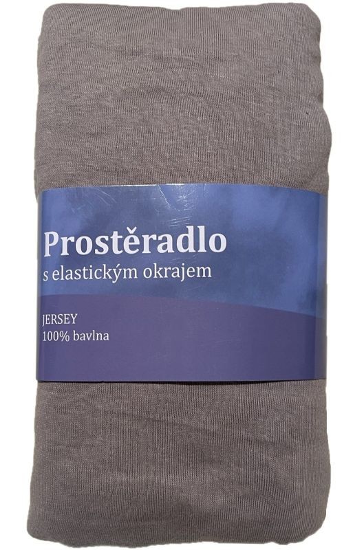 Prostěradlo Jersey Šedá 180x200