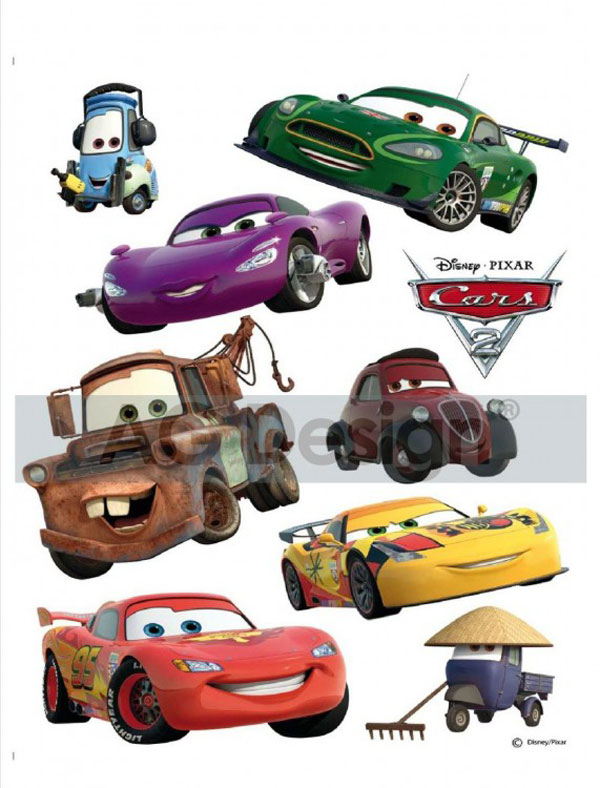 Maxi nálepka na zeď Cars a přátelé